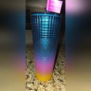 Starbucks Pride Tumbler 2023- Venti- Tim Singleton Design- Grid Rainbow